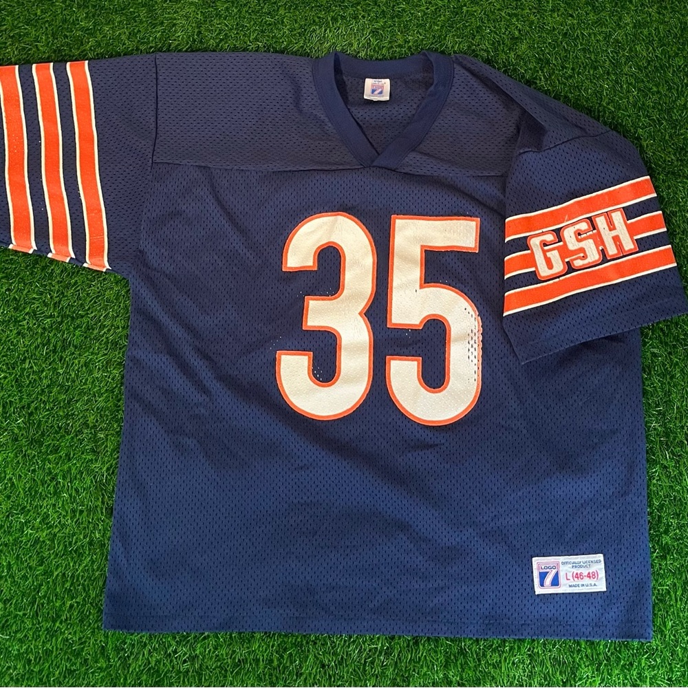 VTG Chicago Bears #35 Neal Anderson Logo 7 Football Jersey Mens Size L - Used